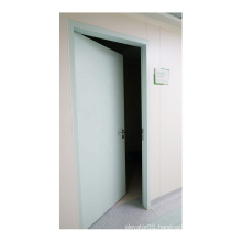 Environmentally friendly galvanized steel single open steel door for hospital room